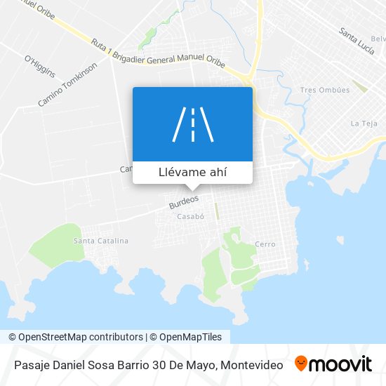 Mapa de Pasaje Daniel Sosa Barrio 30 De Mayo