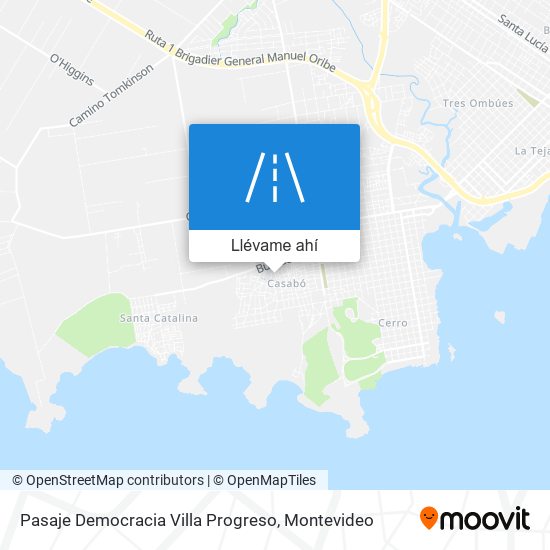 Mapa de Pasaje Democracia Villa Progreso