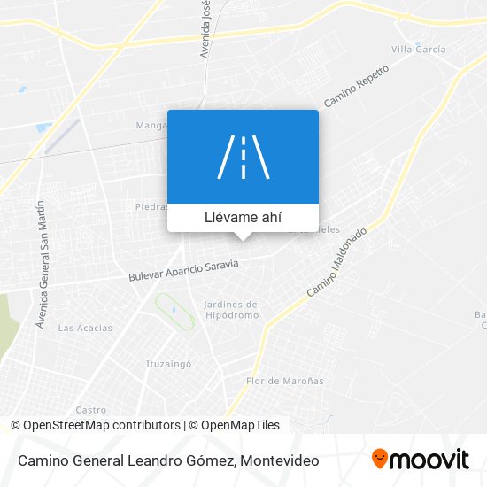 Mapa de Camino General Leandro Gómez