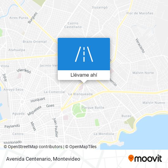 Mapa de Avenida Centenario