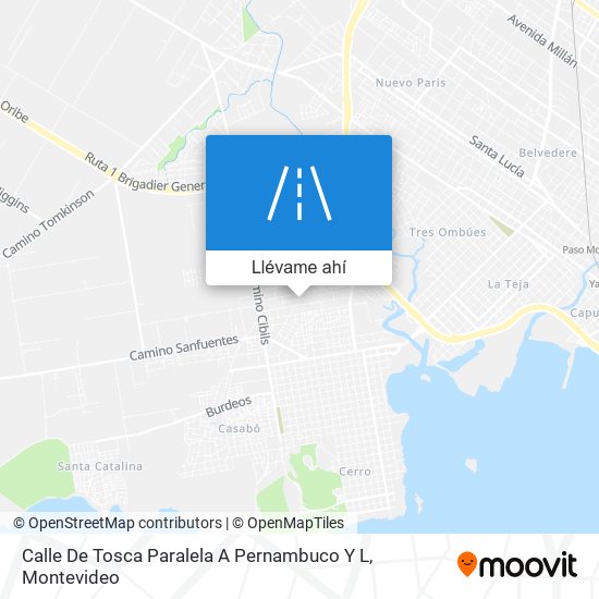 Mapa de Calle De Tosca Paralela A Pernambuco Y L