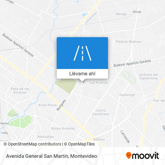 Mapa de Avenida General San Martín