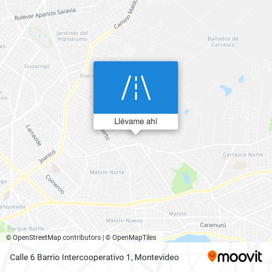 Mapa de Calle 6 Barrio Intercooperativo 1