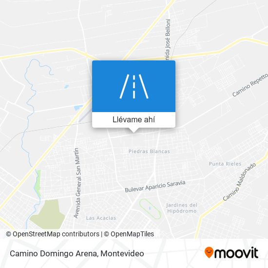 Mapa de Camino Domingo Arena