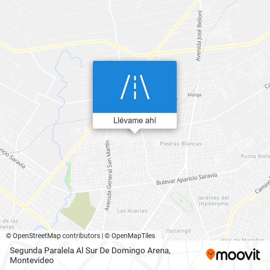 Mapa de Segunda Paralela Al Sur De Domingo Arena