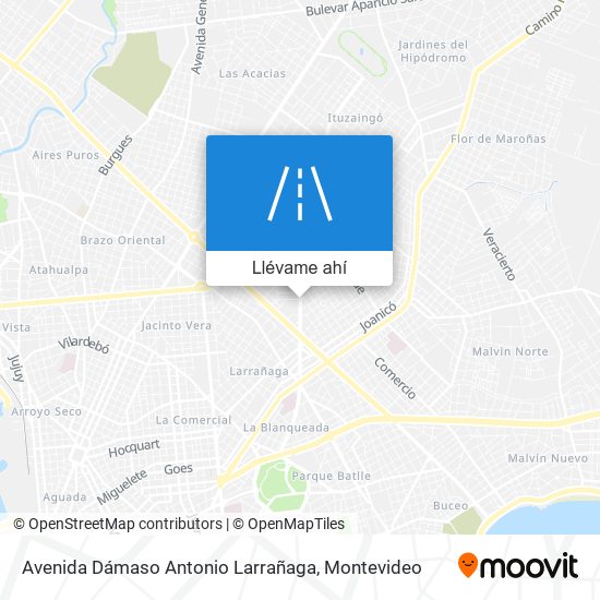 Mapa de Avenida Dámaso Antonio Larrañaga