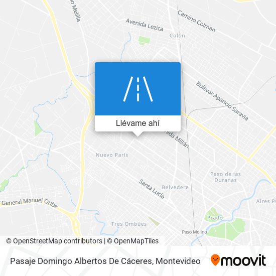 Mapa de Pasaje Domingo Albertos De Cáceres