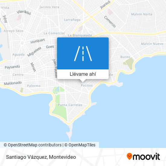 Mapa de Santiago Vázquez