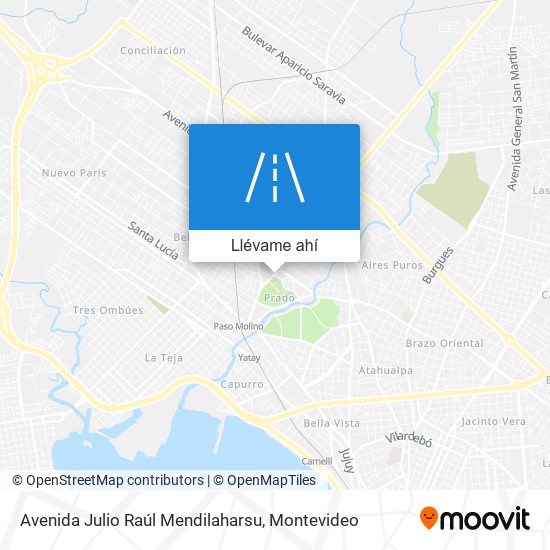 Mapa de Avenida Julio Raúl Mendilaharsu