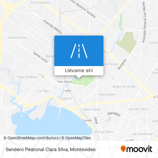 Mapa de Sendero Peatonal Clara Silva