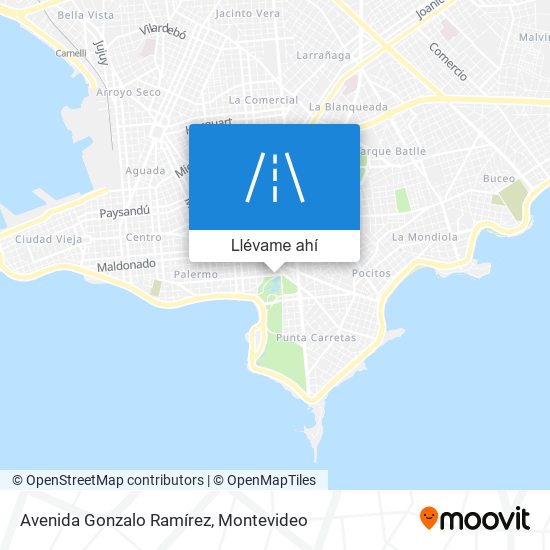 Mapa de Avenida Gonzalo Ramírez