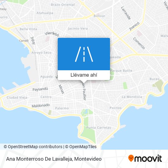 Mapa de Ana Monterroso De Lavalleja