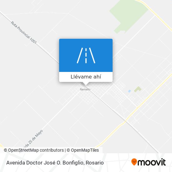 Mapa de Avenida Doctor José O. Bonfiglio