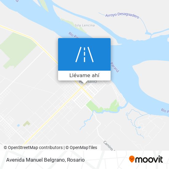 Mapa de Avenida Manuel Belgrano