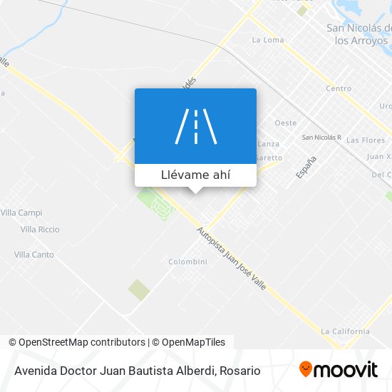 Mapa de Avenida Doctor Juan Bautista Alberdi