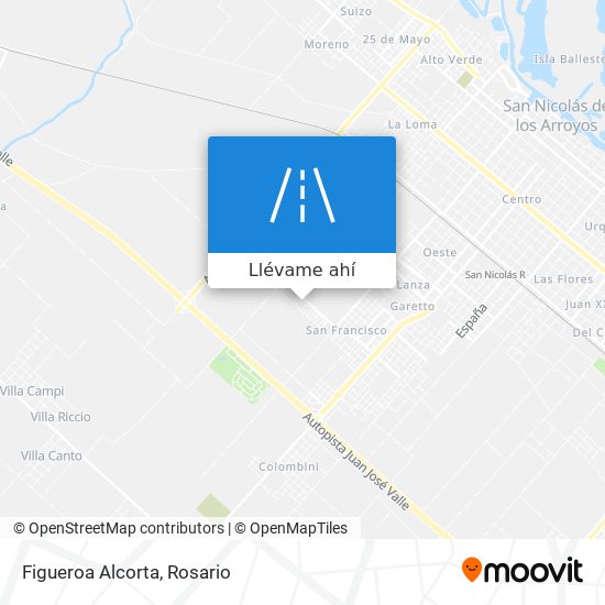 Mapa de Figueroa Alcorta