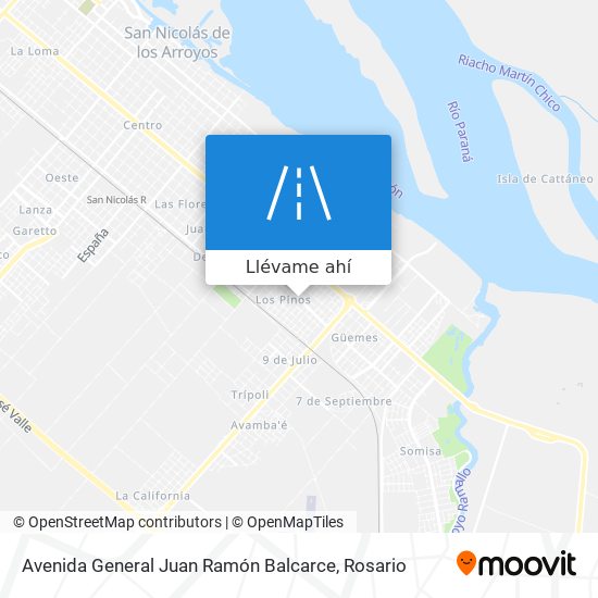Mapa de Avenida General Juan Ramón Balcarce