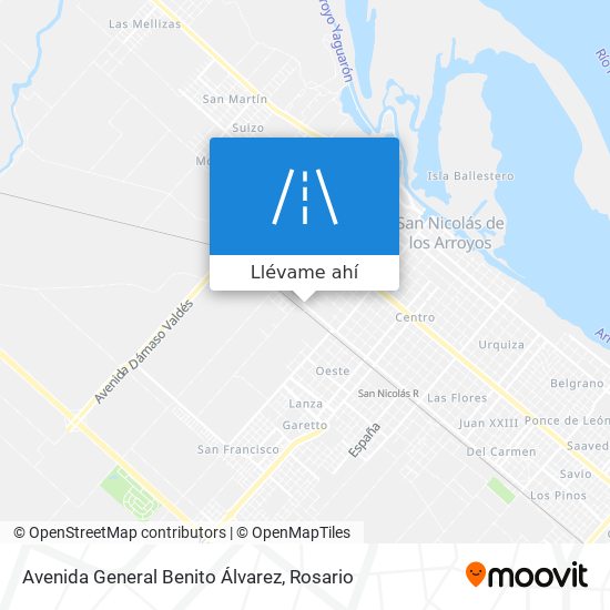 Mapa de Avenida General Benito Álvarez