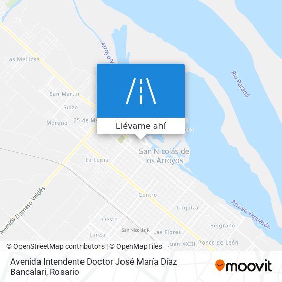Mapa de Avenida Intendente Doctor José María Díaz Bancalari