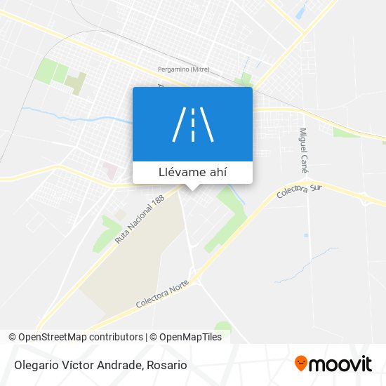 Mapa de Olegario Víctor Andrade