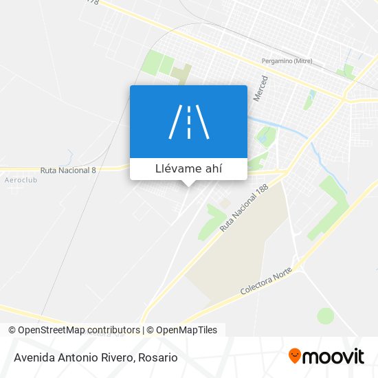 Mapa de Avenida Antonio Rivero