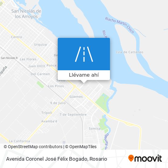 Mapa de Avenida Coronel José Félix Bogado