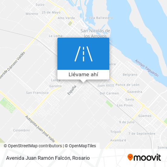 Mapa de Avenida Juan Ramón Falcón