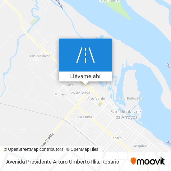 Mapa de Avenida Presidente Arturo Umberto Illia