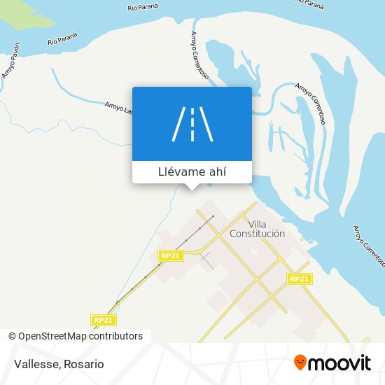 Mapa de Vallesse