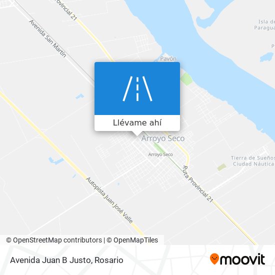 Mapa de Avenida Juan B Justo