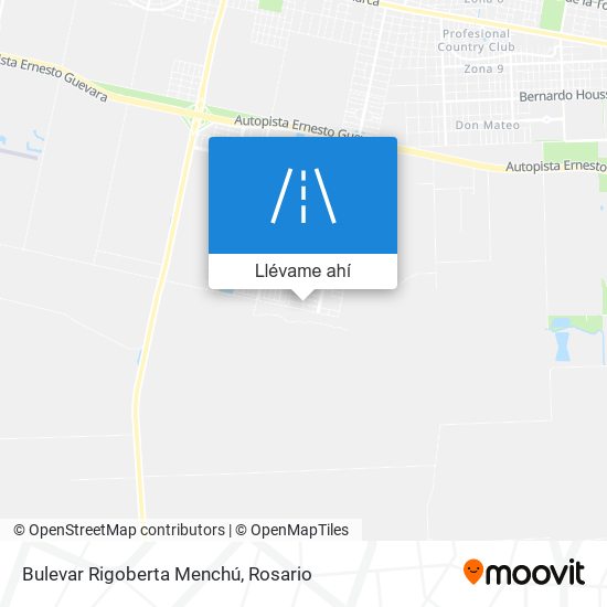 Mapa de Bulevar Rigoberta Menchú