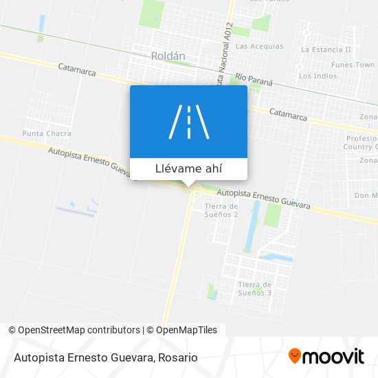 Mapa de Autopista Ernesto Guevara