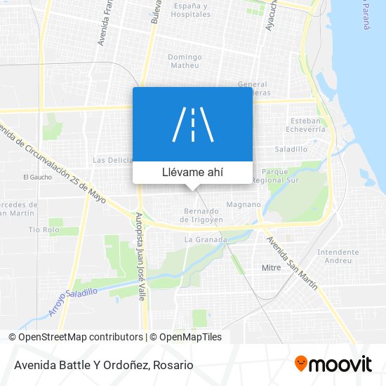 Mapa de Avenida Battle Y Ordoñez