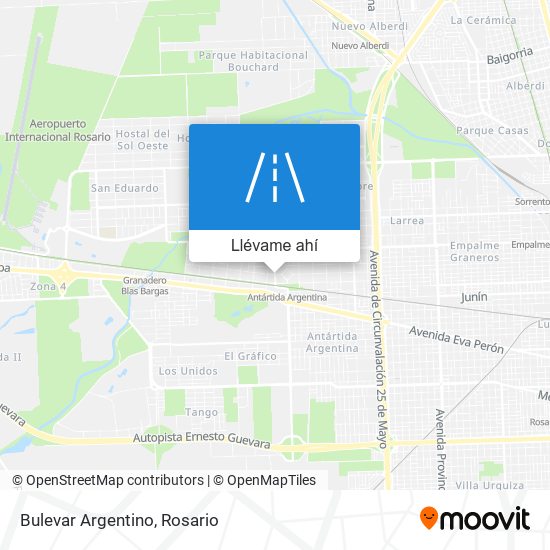 Mapa de Bulevar Argentino
