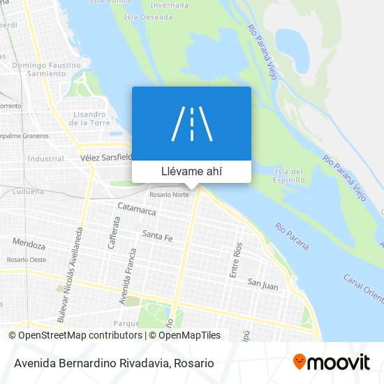 Mapa de Avenida Bernardino Rivadavia