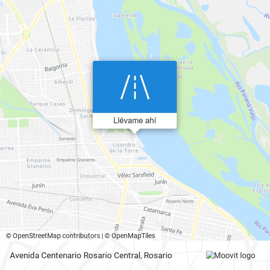 Mapa de Avenida Centenario Rosario Central