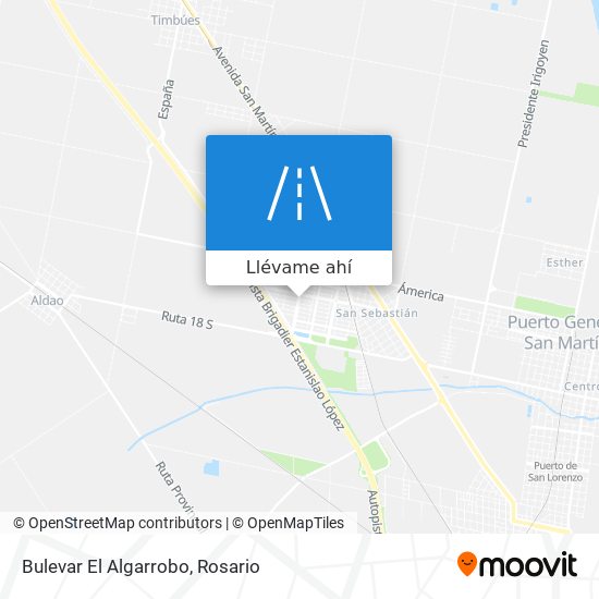 Mapa de Bulevar El Algarrobo