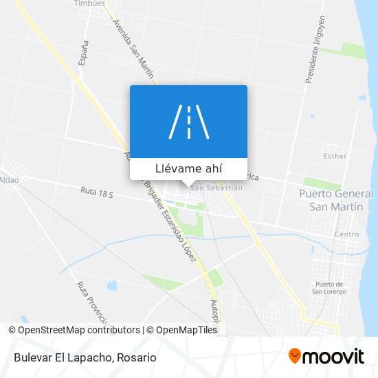 Mapa de Bulevar El Lapacho