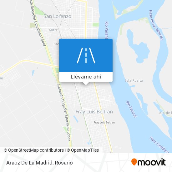 Mapa de Araoz De La Madrid