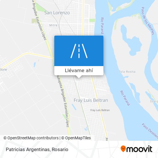 Mapa de Patricias Argentinas