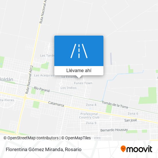 Mapa de Florentina Gómez Miranda