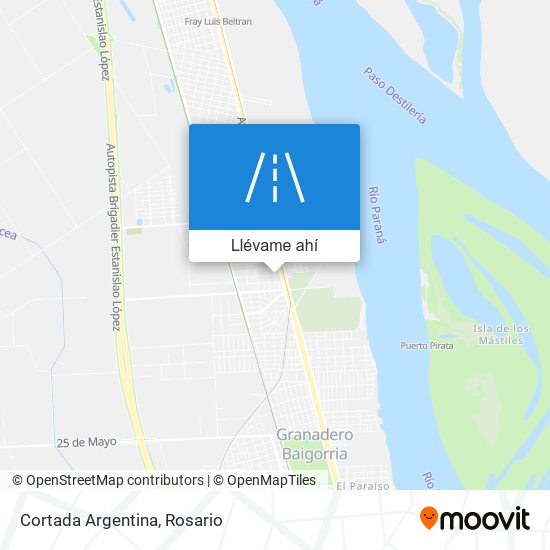 Mapa de Cortada Argentina