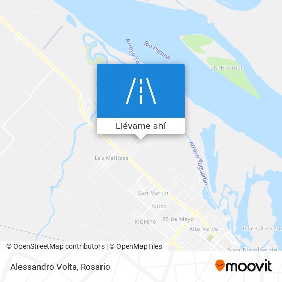 Mapa de Alessandro Volta