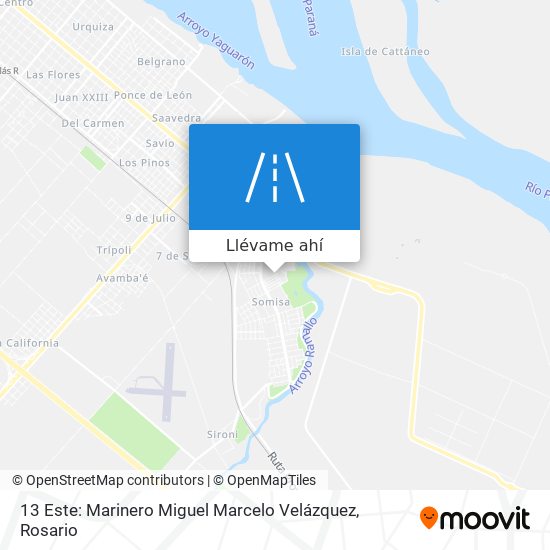 Mapa de 13 Este: Marinero Miguel Marcelo Velázquez