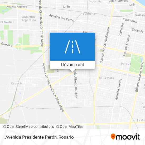 Mapa de Avenida Presidente Perón