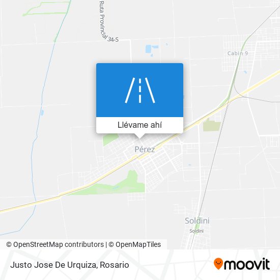 Mapa de Justo Jose De Urquiza