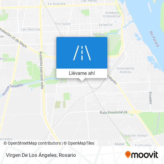 Mapa de Virgen De Los Ángeles