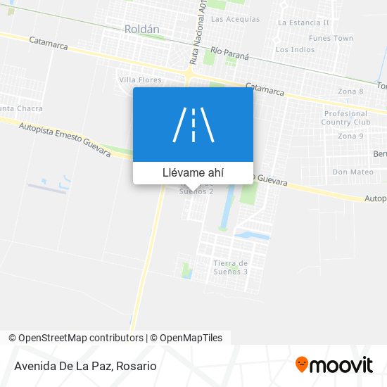Mapa de Avenida De La Paz