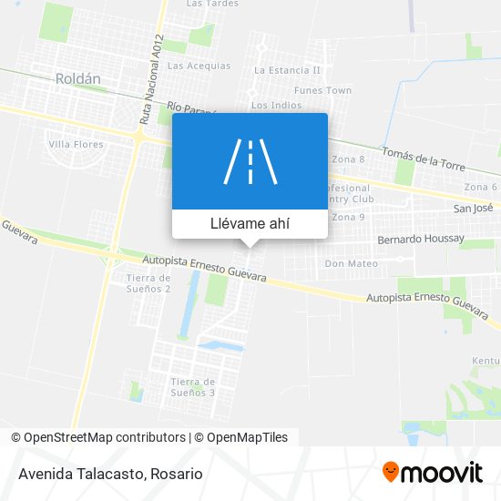 Mapa de Avenida Talacasto