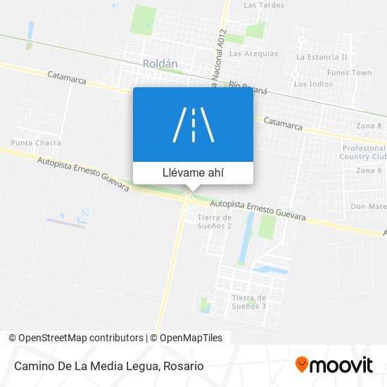 Mapa de Camino De La Media Legua